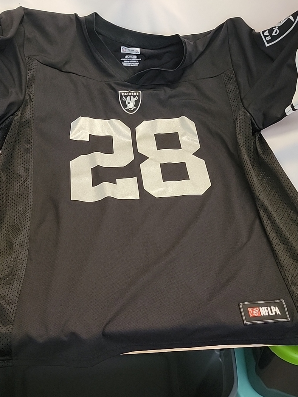 NFL Team Apparel Black Men's Football Jersey Size 2XL
